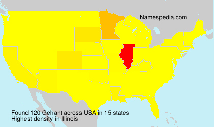 Surname Gehant in USA