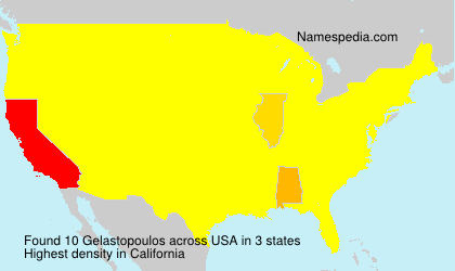 Surname Gelastopoulos in USA