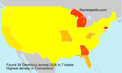 Surname Gentilozzi in USA