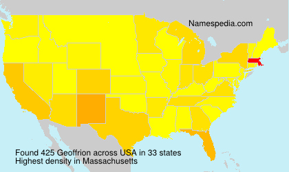 Surname Geoffrion in USA