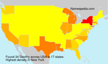 Surname Geoffry in USA