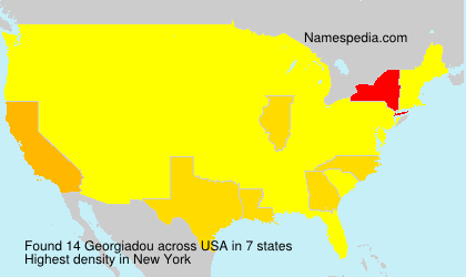 Surname Georgiadou in USA