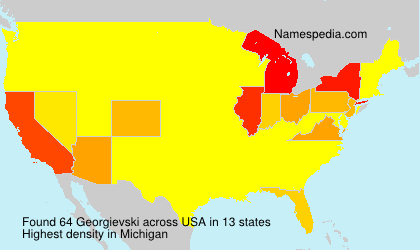 Surname Georgievski in USA
