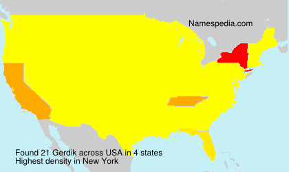 Surname Gerdik in USA