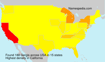 Surname Gergis in USA