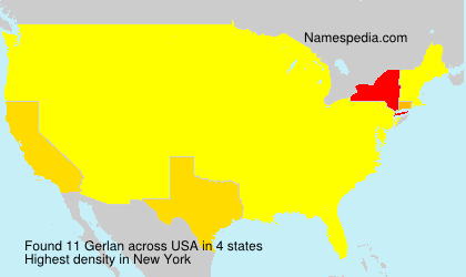 Surname Gerlan in USA