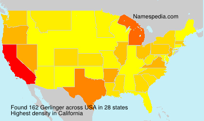 Surname Gerlinger in USA