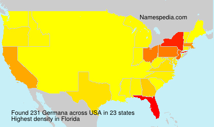 Surname Germana in USA