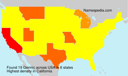 Surname Germic in USA