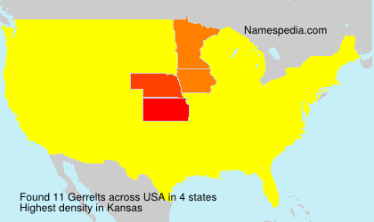 Surname Gerrelts in USA