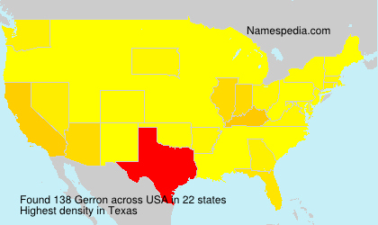 Surname Gerron in USA