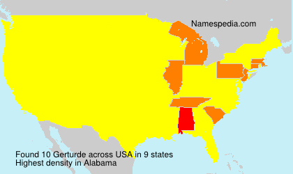Surname Gerturde in USA