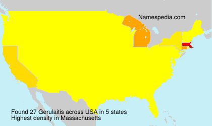 Surname Gerulaitis in USA