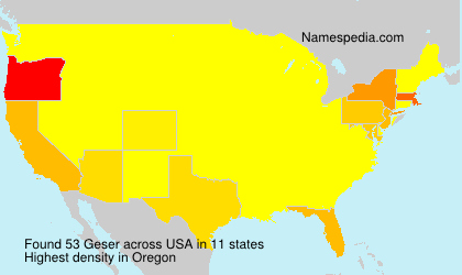 Surname Geser in USA