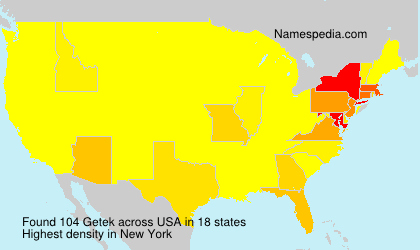 Surname Getek in USA