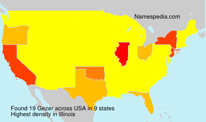 Surname Gezer in USA