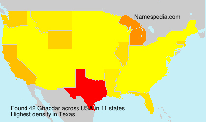 Surname Ghaddar in USA
