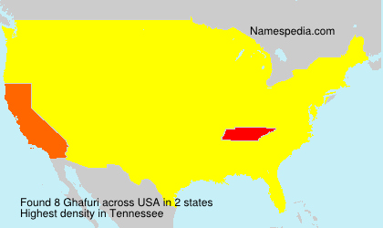 Surname Ghafuri in USA
