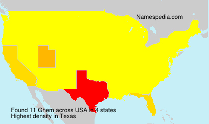 Surname Ghem in USA