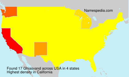Surname Ghiasvand in USA