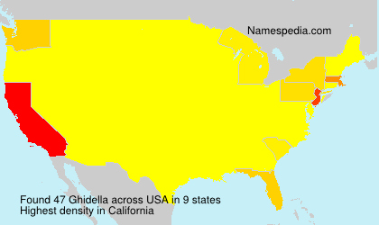 Surname Ghidella in USA