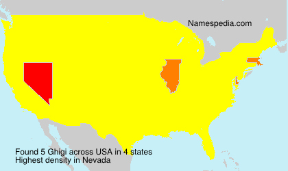 Surname Ghigi in USA