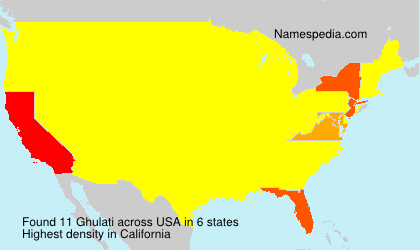 Surname Ghulati in USA