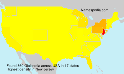 Surname Gialanella in USA