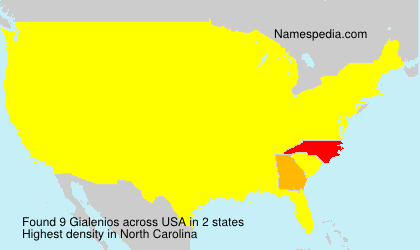 Surname Gialenios in USA