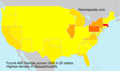Surname Giampa in USA