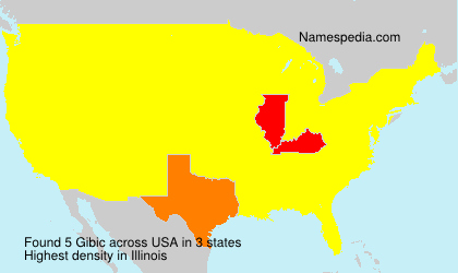 Surname Gibic in USA