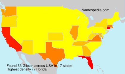 Surname Gibran in USA