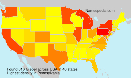 Surname Giebel in USA