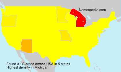 Surname Gierada in USA