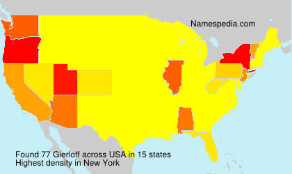Surname Gierloff in USA