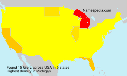 Surname Gierz in USA