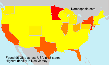 Surname Giga in USA