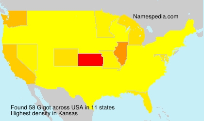 Surname Gigot in USA