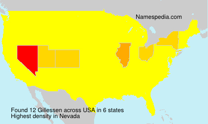 Surname Gillessen in USA