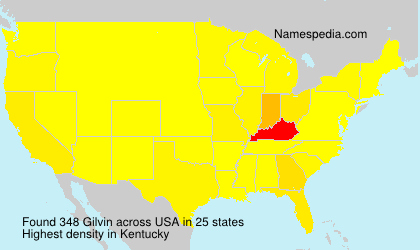 Surname Gilvin in USA