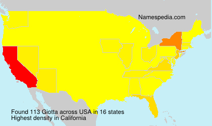 Surname Giotta in USA