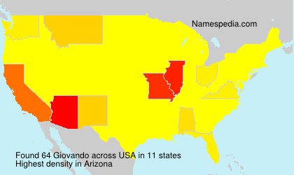 Surname Giovando in USA
