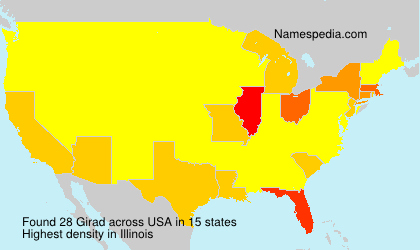 Surname Girad in USA