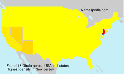 Surname Giralo in USA