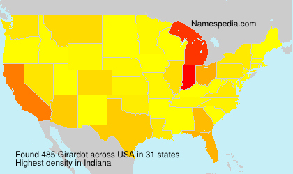 Surname Girardot in USA