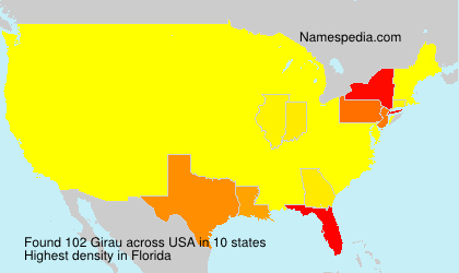 Surname Girau in USA