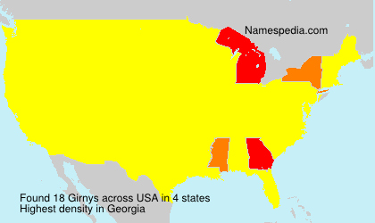 Surname Girnys in USA