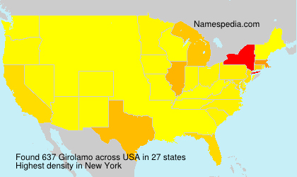 Surname Girolamo in USA