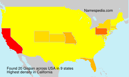 Surname Gispan in USA