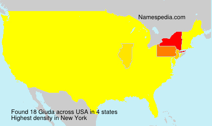 Surname Giuda in USA
